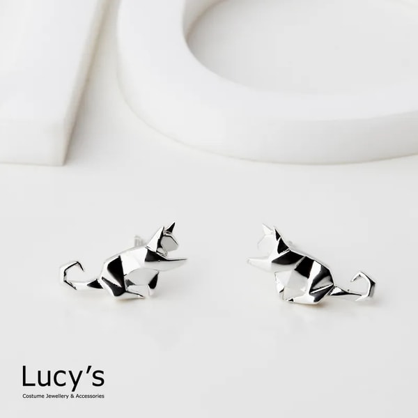 Lucy's 純銀摺紙系列頑皮貓 评测