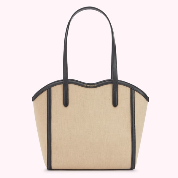 Lulu Guinness Natural Jute Canvas Kate Tote Bag Reviews