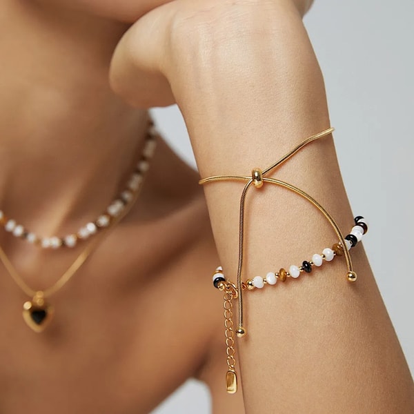 Luvbo Jewels Gallery Boho Tiger Eye Gold Plated Bead Bracelet Review