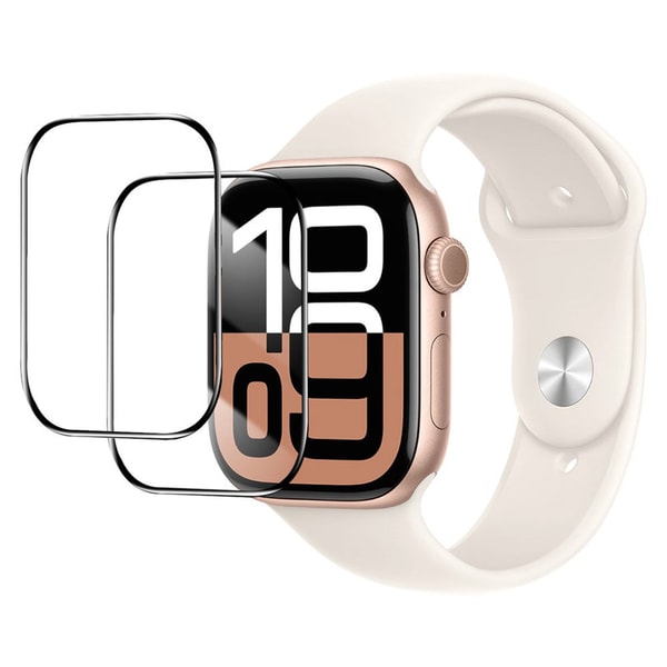 Lux-Case BASEUS Paquete de 2 Protectores de Pantalla Nano Cristal Flexible para Apple Watch Series 10 42 mm Rese&ntilde;a