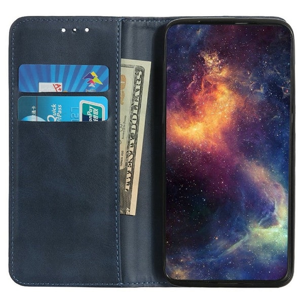 Lux-Case Etui portfel ze sk&oacute;ry naturalnej do iPhone 17 Niebieski Recenzja