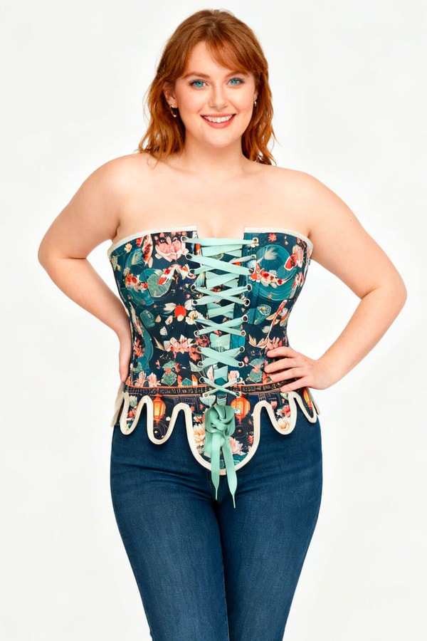LUXE NOIR Sharman Koi Garden Lotus Corset Review