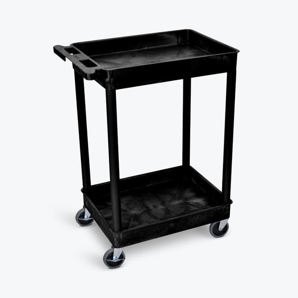 Luxor Workspaces ENDURA 32" Two-Shelf Utility Cart, 24" x 18" Review