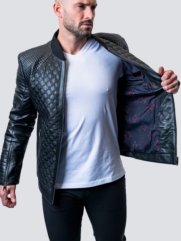 Maceoo Croco Black Leather Jacket Review