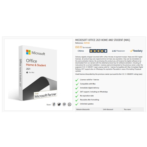 Macrosoft Microsoft Office 2021 Home and Student Mac Review