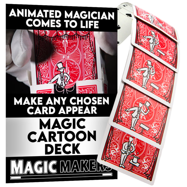 Magic Makers Magic Trick Cartoon Deck Bicycle Back Review