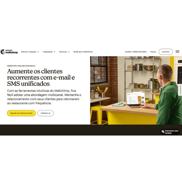 Mailchimp Aumente os clientes recorrentes com e-mail e SMS unificados Avalia&ccedil;&atilde;o