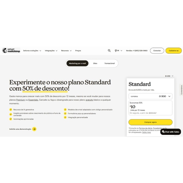 Mailchimp Planos e Custos