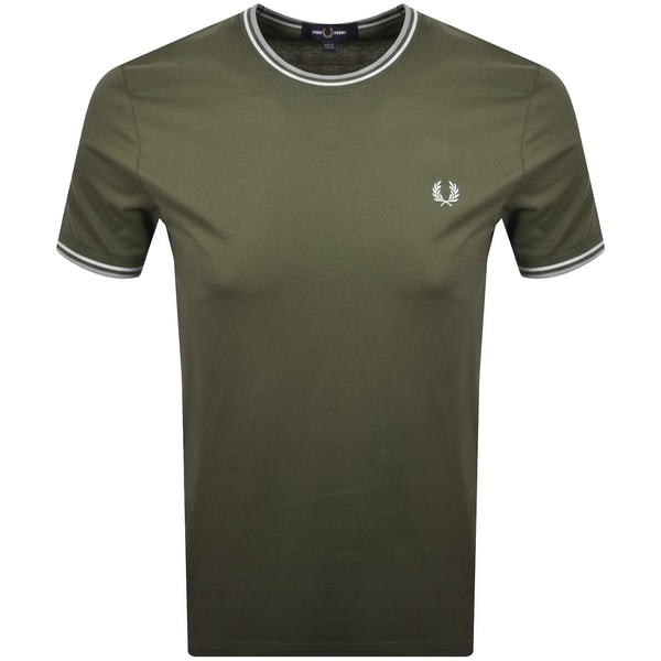 Mainline Menswear Fred Perry Twin Tipped T Shirt Green Reviews