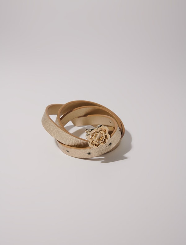 Maje Slim Belt With Clover Buckle مراجعة