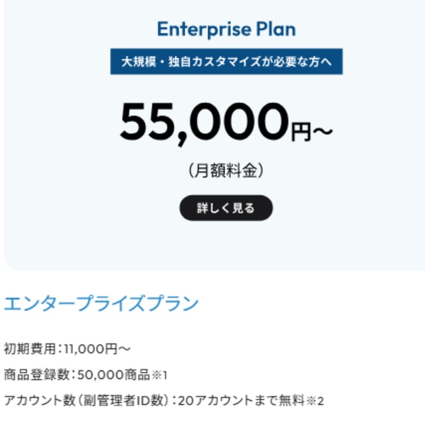 MakeShop Enterprise Plan レビュー