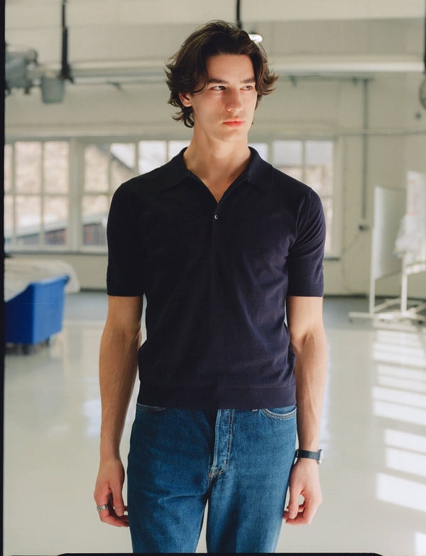 Malloch's x John Smedley Navy Cromford Sea Island Cotton Polo Shirt Review