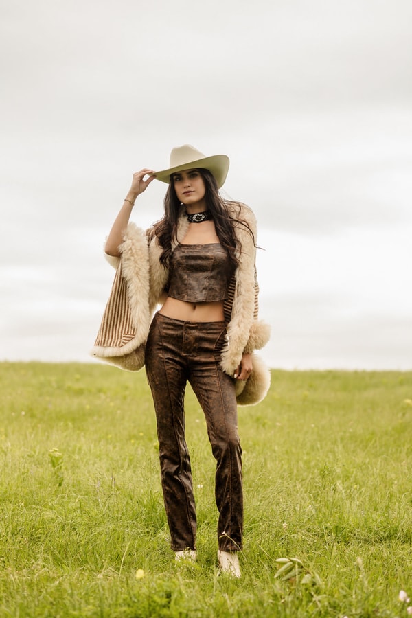 Mama Ayni Purification of Andean Wisdom | Cream Striped Alpaca Fur Wrap 056 Reviews