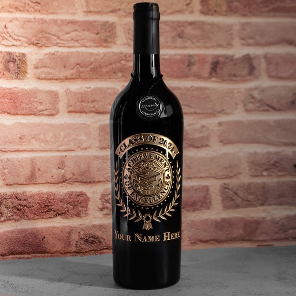 Mano's Wine Custom Graduation Laurel Etched Wine Review