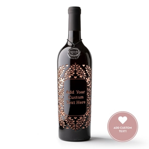 Mano's Wine Custom Text Frame Etched Wine Bottle Review