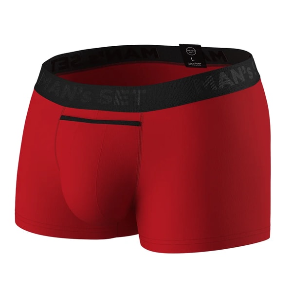 Manset Мужские анатомические боксеры Anatomic Classic 1.2 Black Series, красный уласан