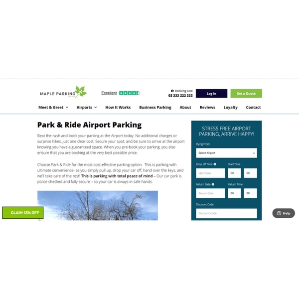 Maple Parking Park & Ride Parking Review