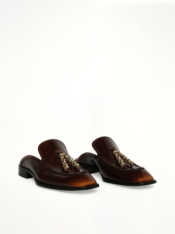 MARAIS LOEWE - Womens Edge Loafer Mule in Brown Review