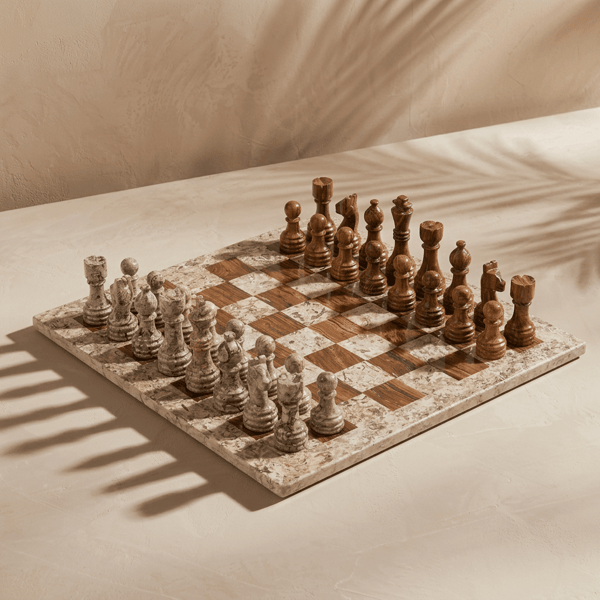 Marble Cultures Coffee & Brown Chess Set Review