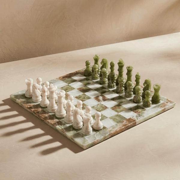 Marble Cultures Green Onyx & White Chess Set Review
