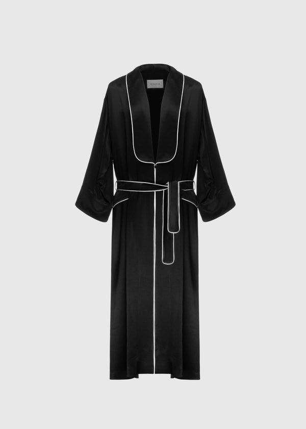 Maria Kokhia Piped viscose robe მიმოხილვა