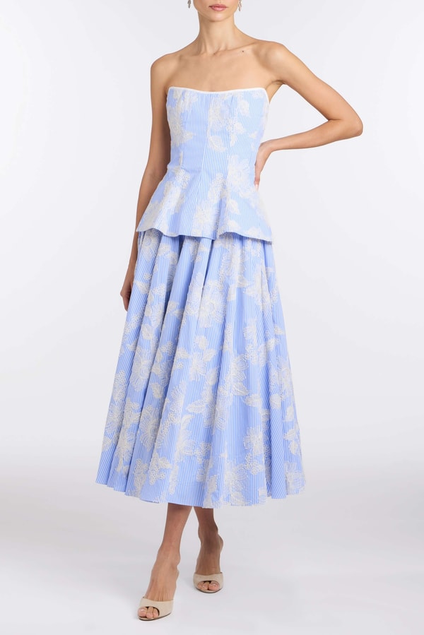 Markarian Lola Floral Embroidered Strapless Top Reviews