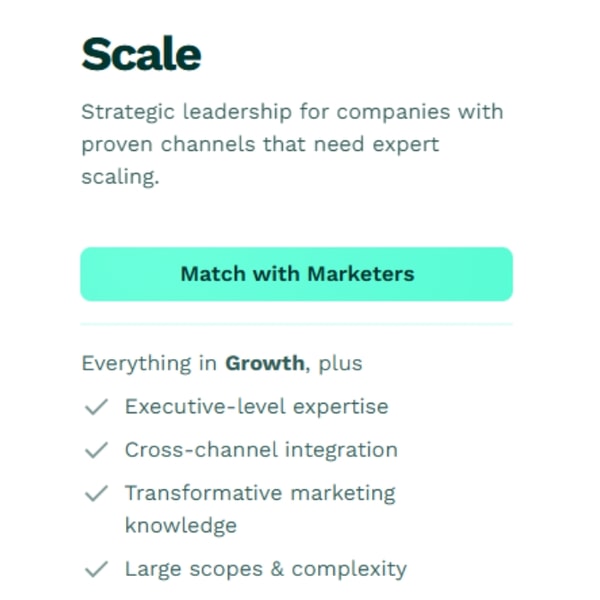 MarketerHire Scale Plan Review