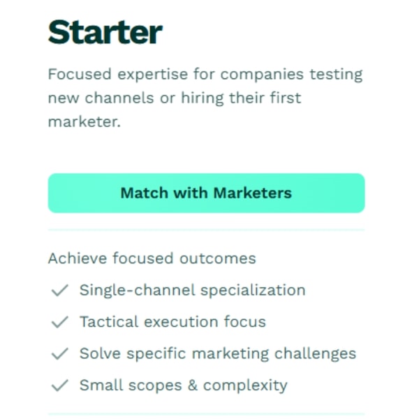 MarketerHire Starter Plan Review