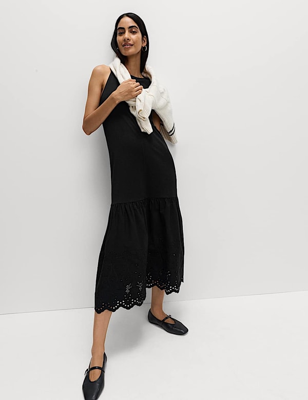 Marks and Spencer Midilange jurk katoen Beoordeling