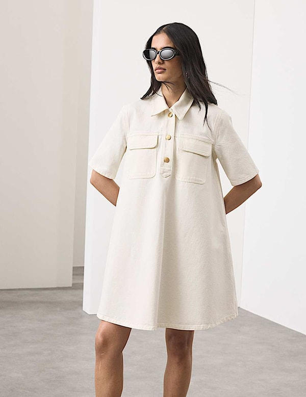 Marks & Spencer Robe chemise coton Avis