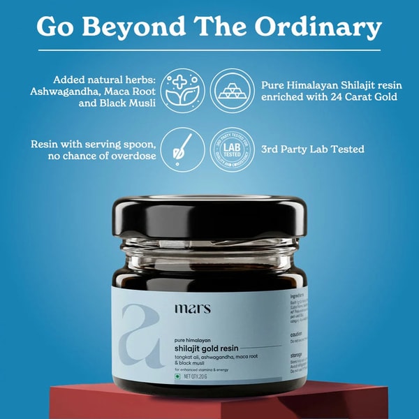 Mars by GHC Pure Himalayan Shilajit Gold Resin Review
