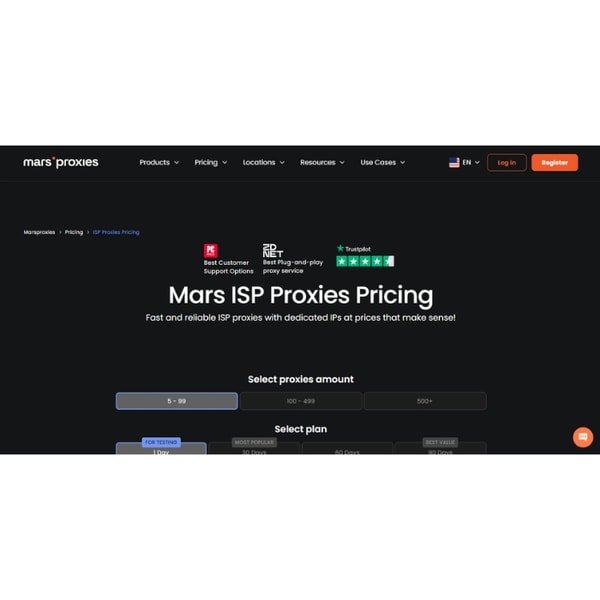 MarsProxies ISP Proxies Review
