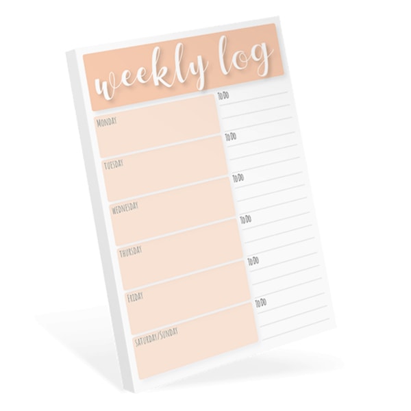 Marthiesens Weekly Log Notizblock DE Bewertung