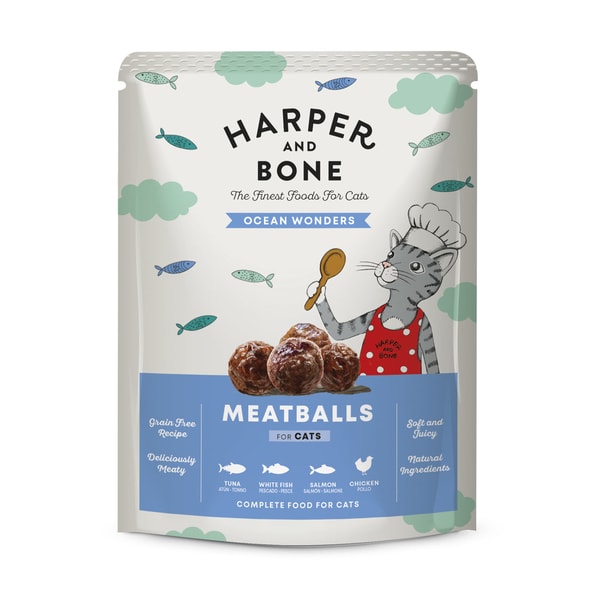 Mascotas1000 Harper & Bone Cat Pouch Adult Ocean Wonders Rese&ntilde;a