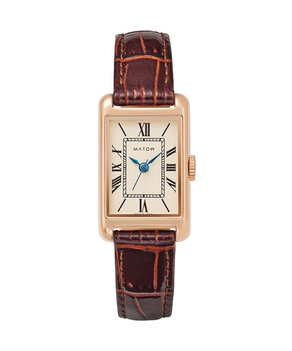 MATOW TSUKI 朧月 SQUARE ROSE GOLD BROWN LEATHER レビュー