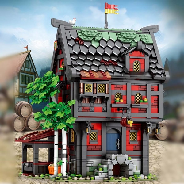 Medievalbrick Mocsage Medieval Crusader&rsquo;s Inn Tavern MOC Set Review