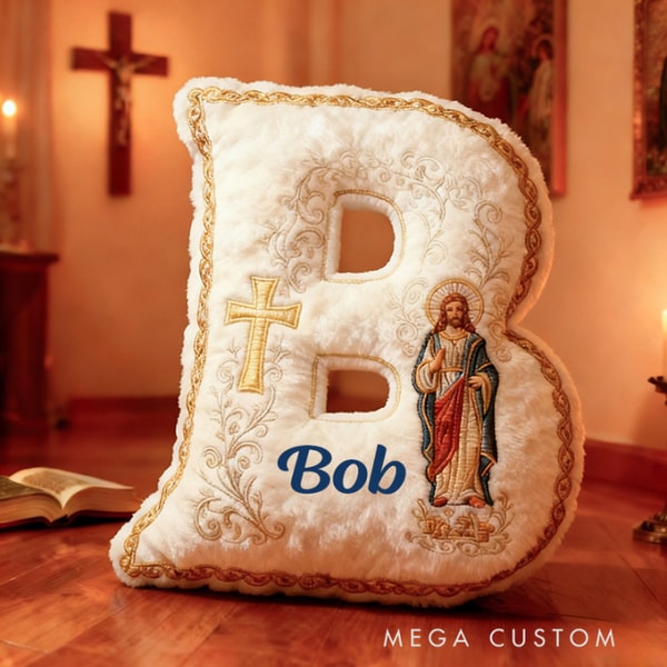 MegaCustom Jesus Cross Letter Pillow Review