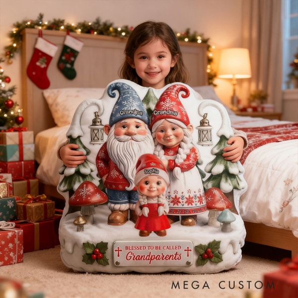 MegaCustom Personalized Blessed To Be Called Grandparents Pillow Review