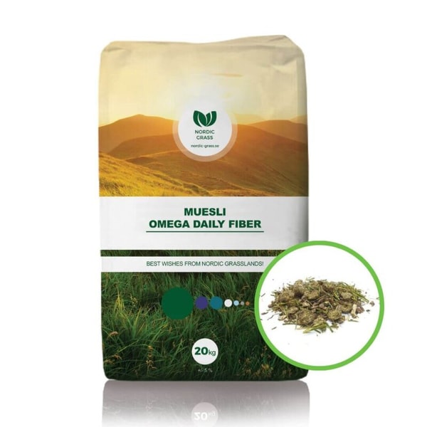 mein-streu.de FUTTERPROBE 1 kg Omega Freizeit Pferdem&uuml;sli getreidefrei Bewertung