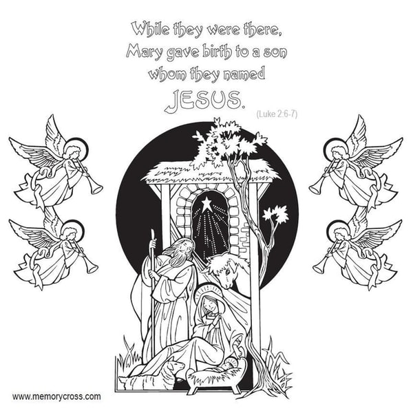 Memory Cross Christmas Story Coloring Card Reviews