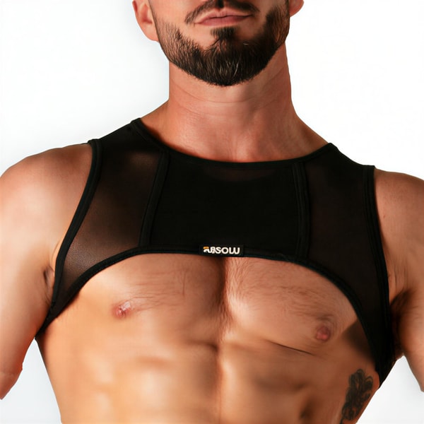 Menderwear Harnais BARE MESH Noir Avis