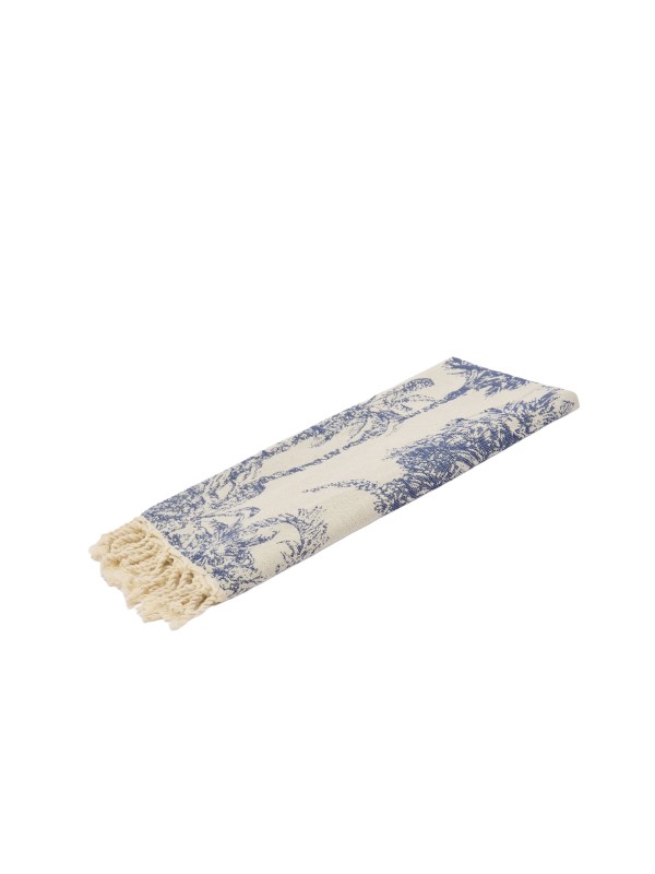 Mengotti Telo mare Foutas Jaquard bianco Blu Recensione