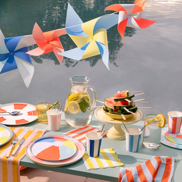 Meri Meri Beach Ball Side Plates Review