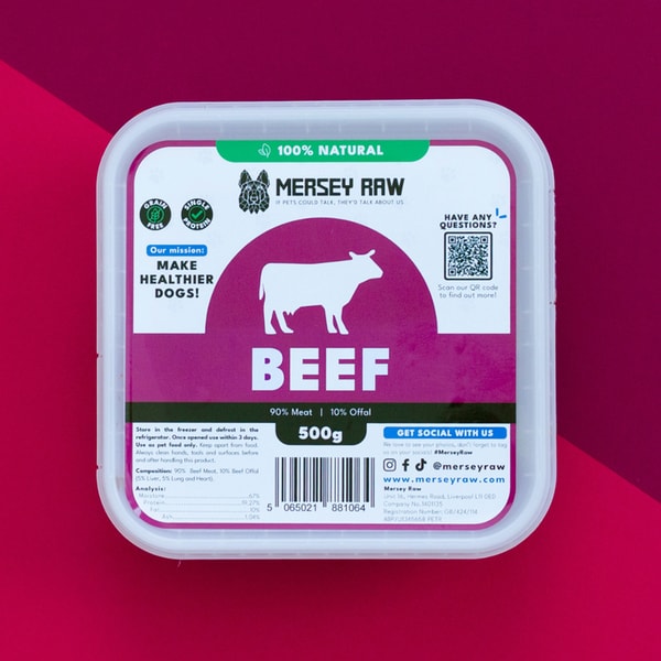 Mersey Raw Beef Raw Dog Food Review