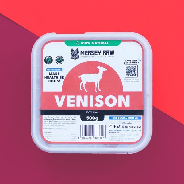 Mersey Raw Venison Raw Dog Food Review