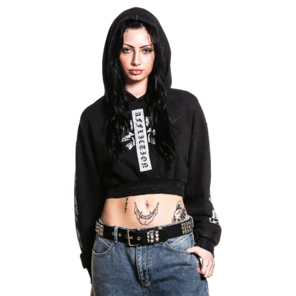 Metalshop AFFLICTION - FREE MIND CROP Sweatshirt Review