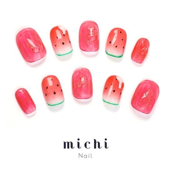 MICHIMALL ジューシースイカネイル レビュー
