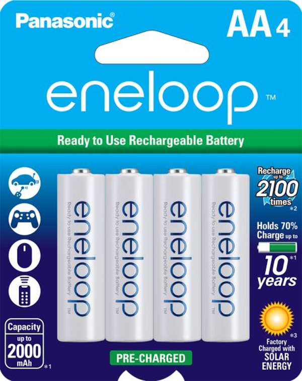 MicroBattery Panasonic Eneloop AA (2000mAh) Pre-Charged Rechargeable Ni-MH Batteries Review