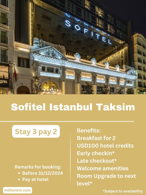 MillionKM Sofitel Istanbul Taksim Review