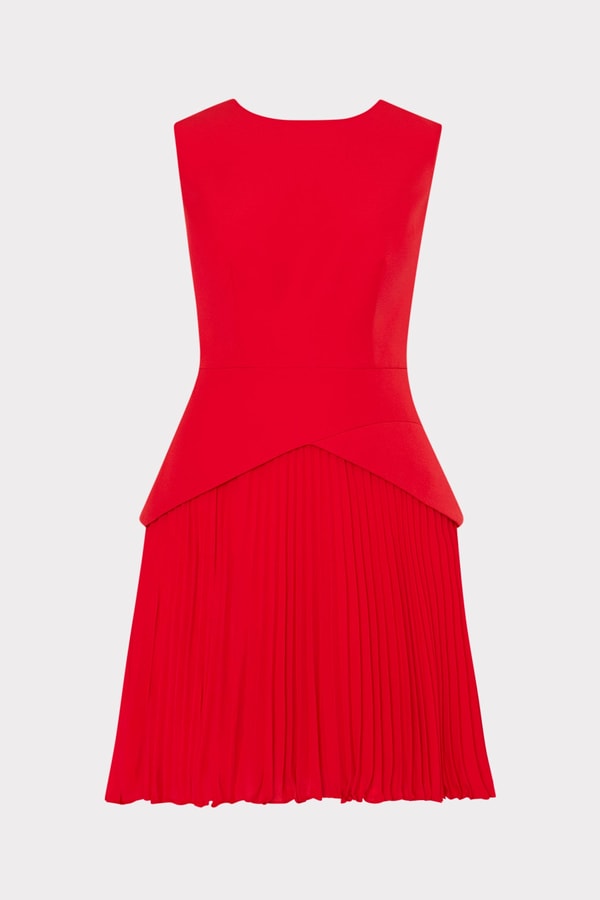 MILLY Haddy Pleated Mini Dress Review